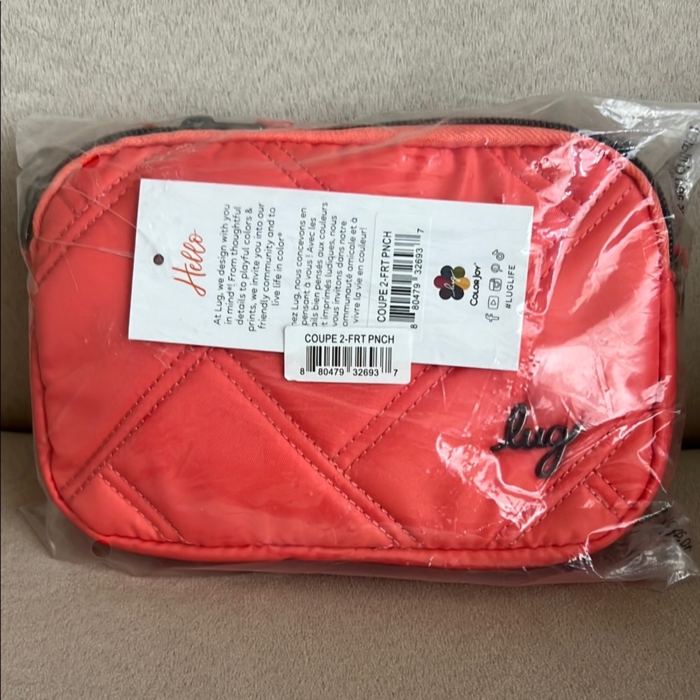 NWT Lug Coupe 2 Convertible Crossbody Bag in Fruit Punch